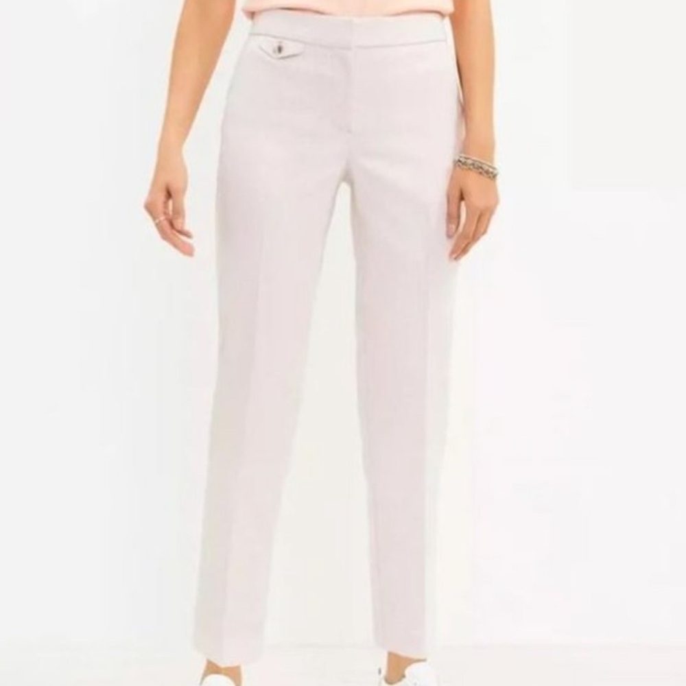 Ann Taylor LOFT Black Gray Houndstooth Patterned Pant Size 14 NWT